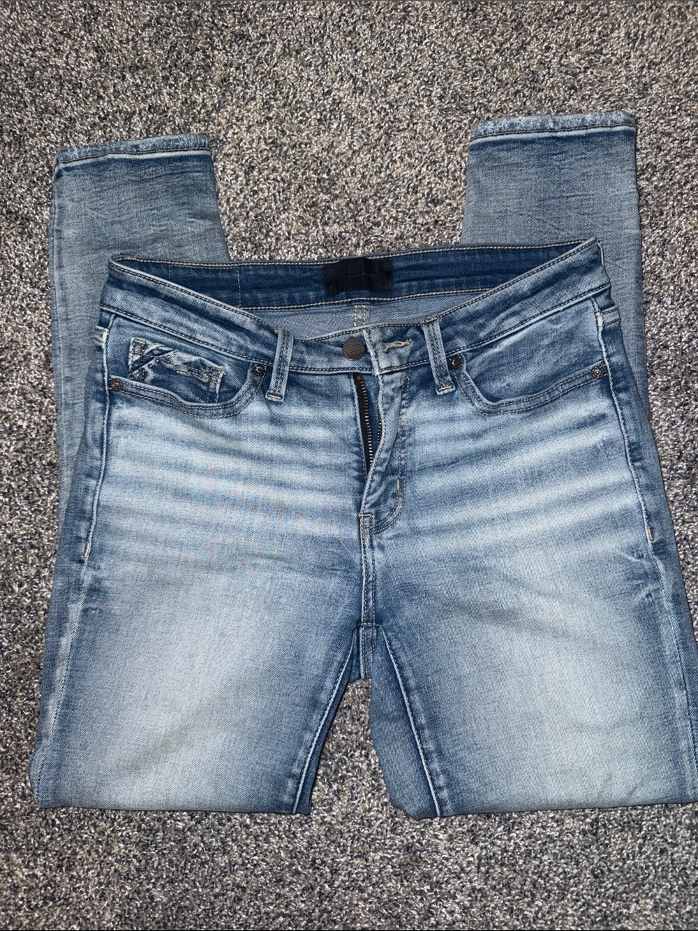 Buckle Black Ankle Skinny Jeans
